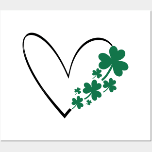 Shamrock Heart Posters and Art